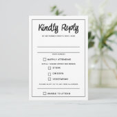 Carte RSVP Rainbow Burst Food Choix (Debout devant)