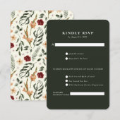 Carte RSVP Ranch | Manoir de Campagne Élégant (Devant / Derrière)