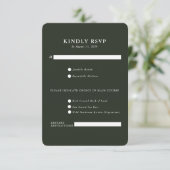 Carte RSVP Ranch | Manoir de Campagne Élégant (Debout devant)