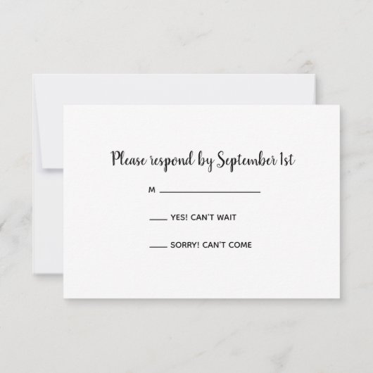 Carte RSVP Ranch Mariage Rustique Orange Daisy Ran (Dos)