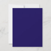 Carte RSVP Regency bleu et blanc damassé (Dos)