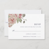 Carte RSVP Rose Blush (Devant)