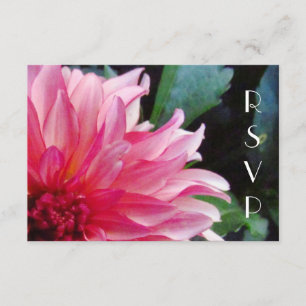 Carte RSVP Rose Dahlia