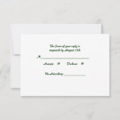 Carte RSVP Rose Dahlia (Dos)