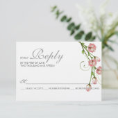Carte RSVP Rose de jardin (Debout devant)