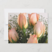 Carte RSVP Rose de pêche (Dos)