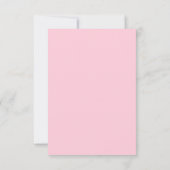 Carte RSVP rose Fuchsia Botanical Floral Wedding (Dos)