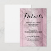 Carte RSVP Rose Gold (Devant / Derrière)