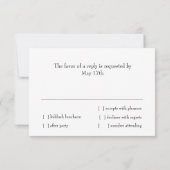 Carte RSVP rose orange étoile de David sur n'impor (Dos)