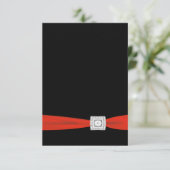 Carte RSVP Rouge Noir (Debout devant)