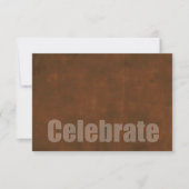 Carte RSVP Rrouille Barre Mitzvah Grunge (Devant)