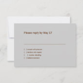 Carte RSVP Rrouille Barre Mitzvah Grunge (Dos)