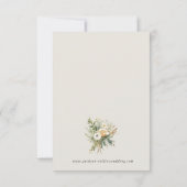 Carte RSVP RSVP de mariage de Boho de forêt enchan (Dos)