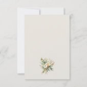 Carte RSVP RSVP de mariage de Boho de forêt enchan (Dos)