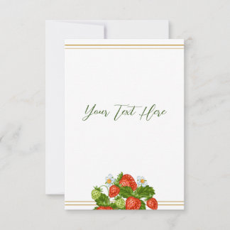 Carte RSVP RSVP Fraise