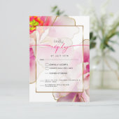 Carte RSVP RSVP pour le choix de repas pour les to (Debout devant)