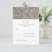 Carte RSVP RSVP pour mariage de bébé rustique (Debout devant)