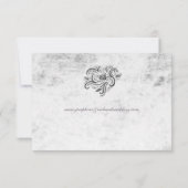 Carte RSVP Russe Collection Rose (Dos)