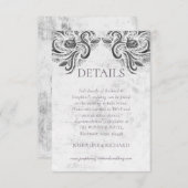 Carte RSVP Russe Collection Rose (Devant / Derrière)