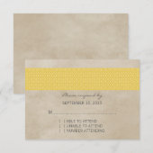 Carte RSVP Russe Jaune (Devant / Derrière)