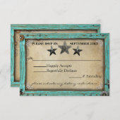 Carte RSVP Russe Papier de Parchemin Pays (Devant / Derrière)