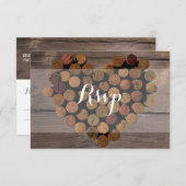 Carte RSVP Russe Vin Cork (Devant / Derrière)