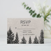 Carte RSVP Russe Winter Forest (Debout devant)