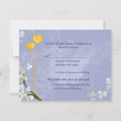 Carte RSVP Rustic Blue Mariage (Dos)