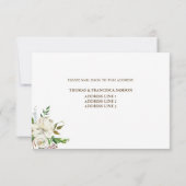 Carte RSVP Rustic Elegance Wedding (Dos)