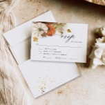 Carte RSVP Rustic Fall Foliage Wedding<br><div class="desc">Ajoutez une touche de charme rustique à votre mariage avec notre carte Rustique Mariage de automne RSVP! Toutes les lettres sont modifiables. Objets correspondants dans notre magasin Conception de la fête Cava</div>