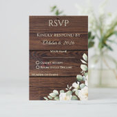 Carte RSVP Rustique  (Debout devant)