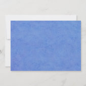 Carte RSVP Rustique Blue Hydrangeas Watercolor (Dos)