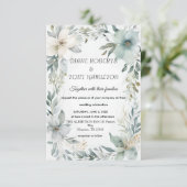 Carte RSVP Rustique Floral & Mariage Minimaliste (Debout devant)