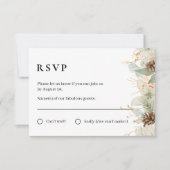 Carte RSVP rustique hiver (Devant)
