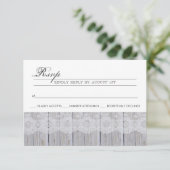 Carte RSVP Rustique moderne (Debout devant)