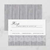 Carte RSVP Rustique moderne (Devant / Derrière)