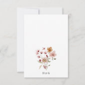 Carte RSVP Rustique Repas (Dos)