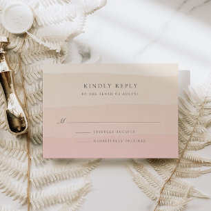 Carte RSVP Sable Rose