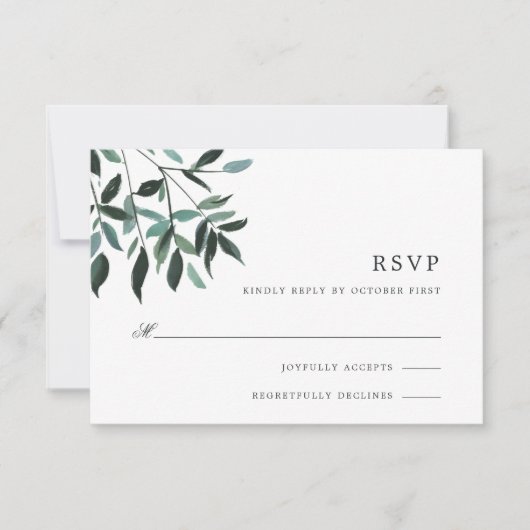 Carte RSVP Sage Harvest (Devant)