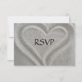 Carte RSVP Sand Heart (Dos)