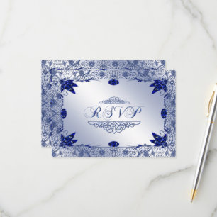Carte RSVP Sapphire 45e anniversaire de Mariage