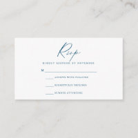 Carte RSVP Script Moderne