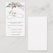 Carte RSVP Script Moderne (Devant / Derrière)