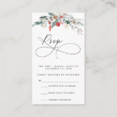 Carte RSVP Script Moderne (Devant)