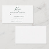 Carte RSVP Script Moderne (Devant / Derrière)