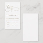 Carte RSVP Script Moderne (Devant / Derrière)