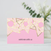 Carte RSVP Sheer Gold Star de David (Debout devant)