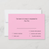 Carte RSVP Sheer Gold Star de David (Dos)