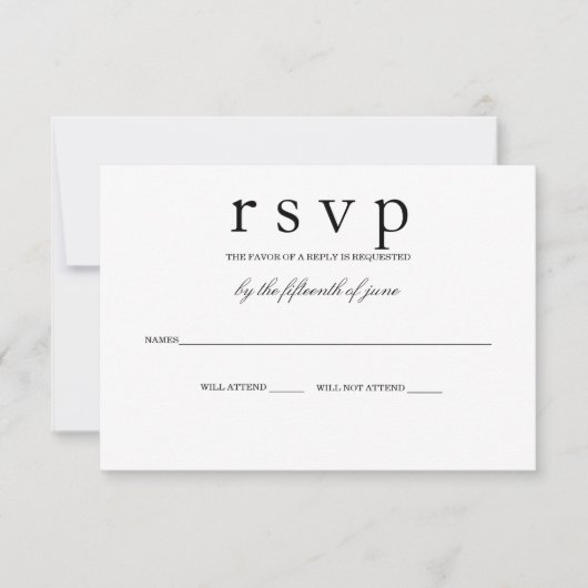 Carte RSVP SideBar (Devant)