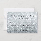 Carte RSVP - Silver Glit Fab (Devant)